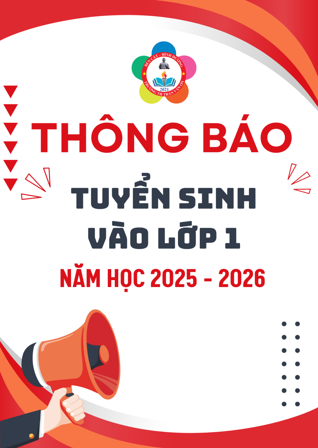 THÔNG BÁO TUYỂN SINH LỚP 1